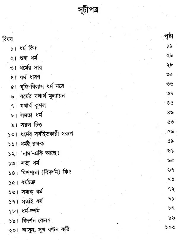 Manusyatva Vikase Dharma (Bengali)