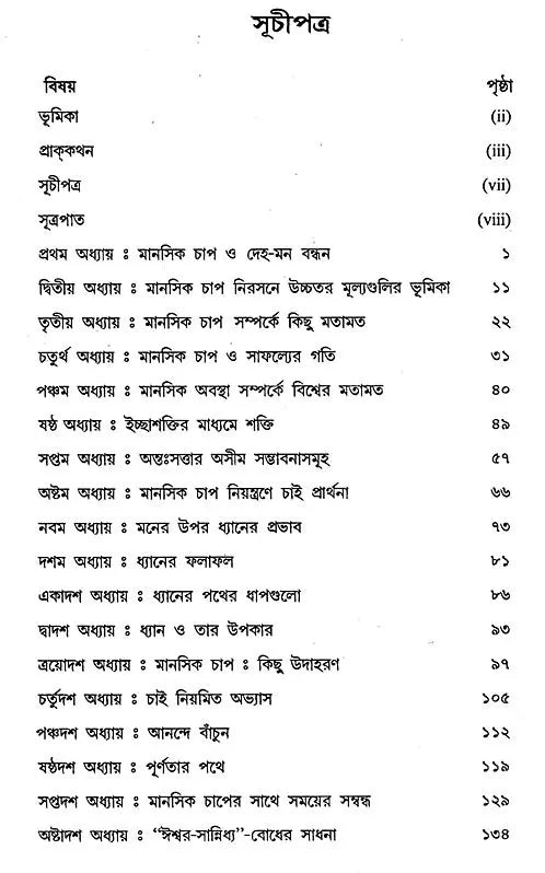 Manasik Chap Jay Karar Upay (Bengali)