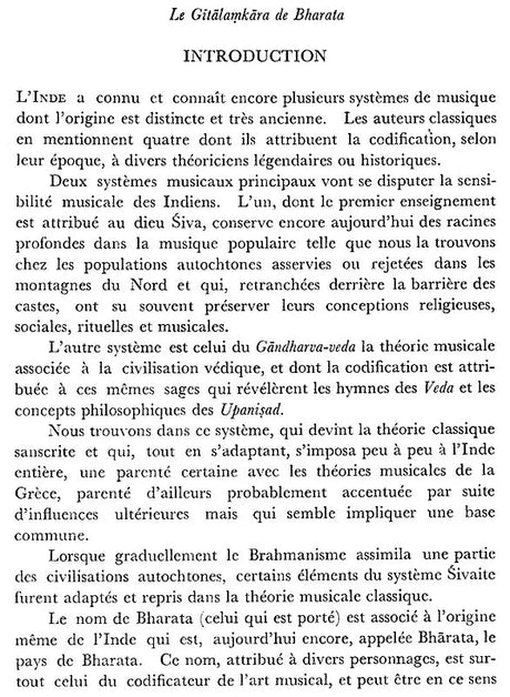 **Le Gitalamkara – L’ouvrage Original de Bharata Sur La Musique - Retail Maharaj