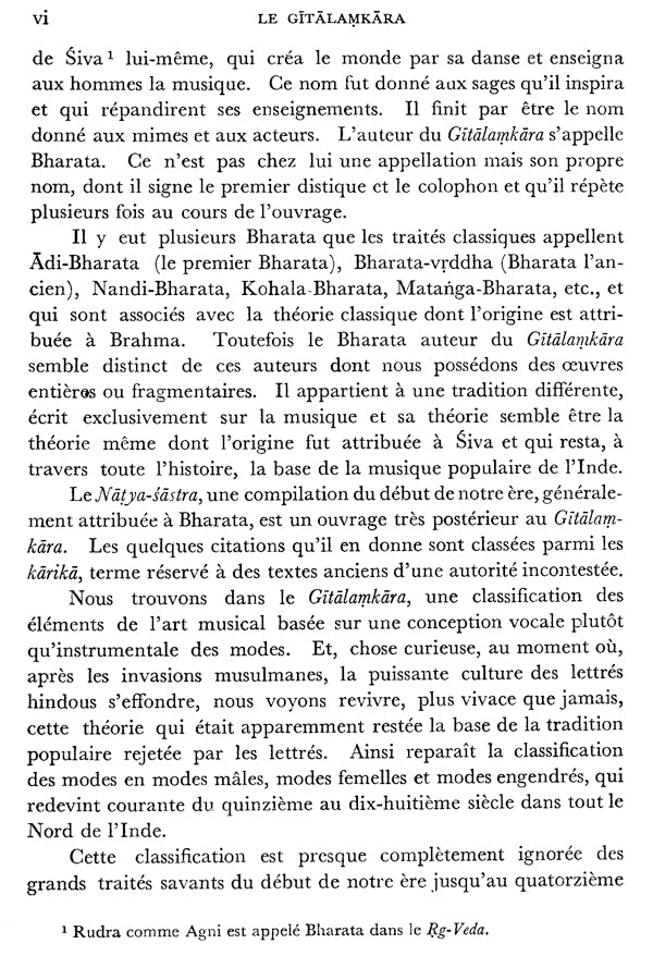**Le Gitalamkara – L’ouvrage Original de Bharata Sur La Musique - Retail Maharaj