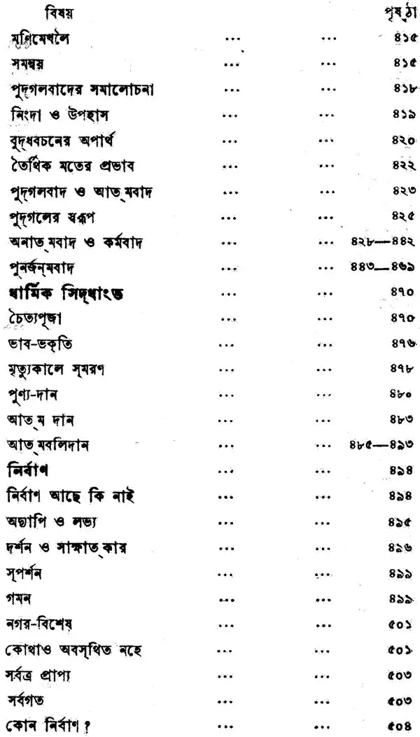 Buddha Darshan O Dharma (Philosophy and Religion of Buddha in Bengali)