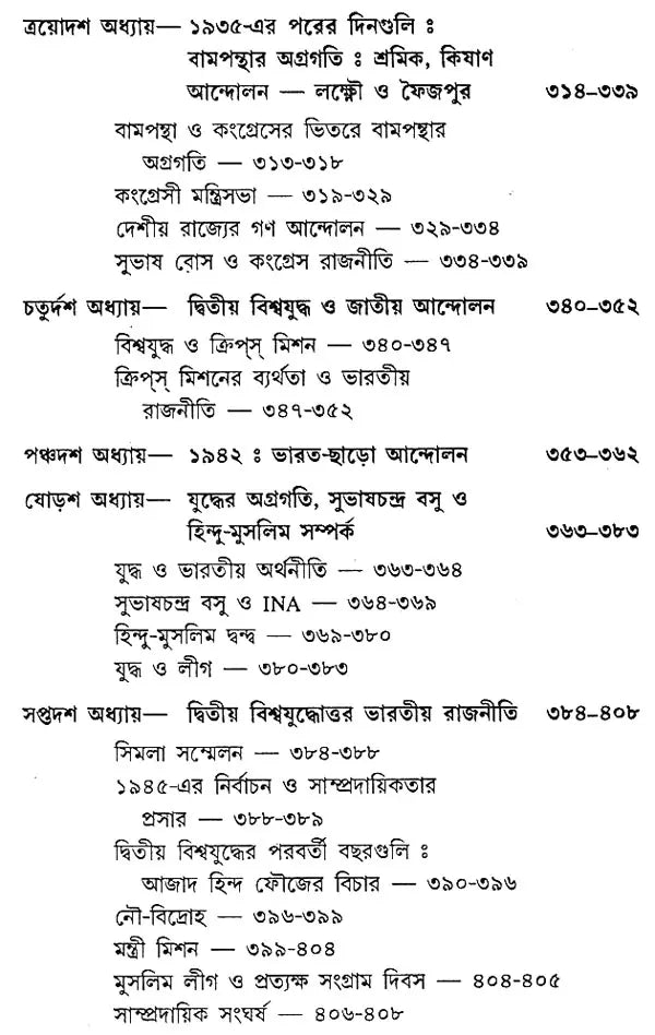 Adhunik Bharater Itihas- Modern India - 1885-1964 (Bengali)