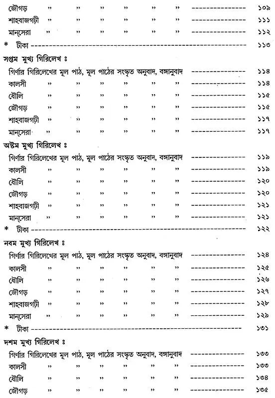 অশোক অভিলেখ - Inscriptions of Ashoka (Bengali)