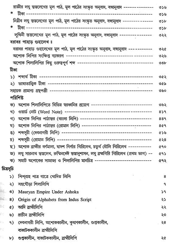 অশোক অভিলেখ - Inscriptions of Ashoka (Bengali)