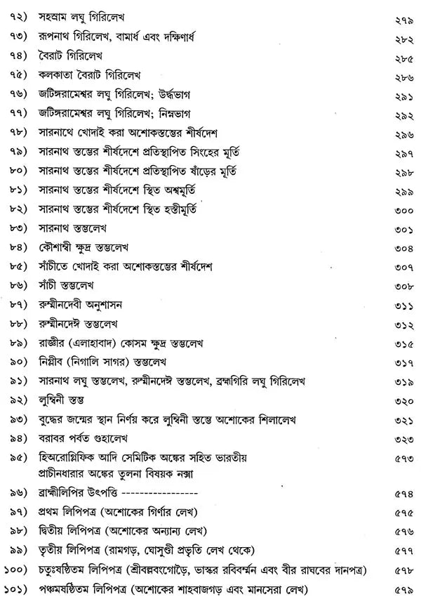 অশোক অভিলেখ - Inscriptions of Ashoka (Bengali)