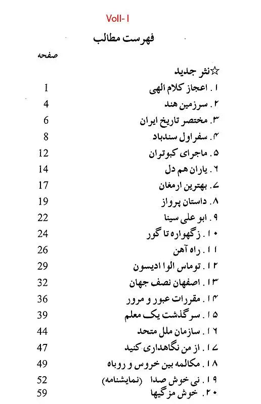 Persian Selections - Muntakhabat- I- Farsi (Volume 2 only)