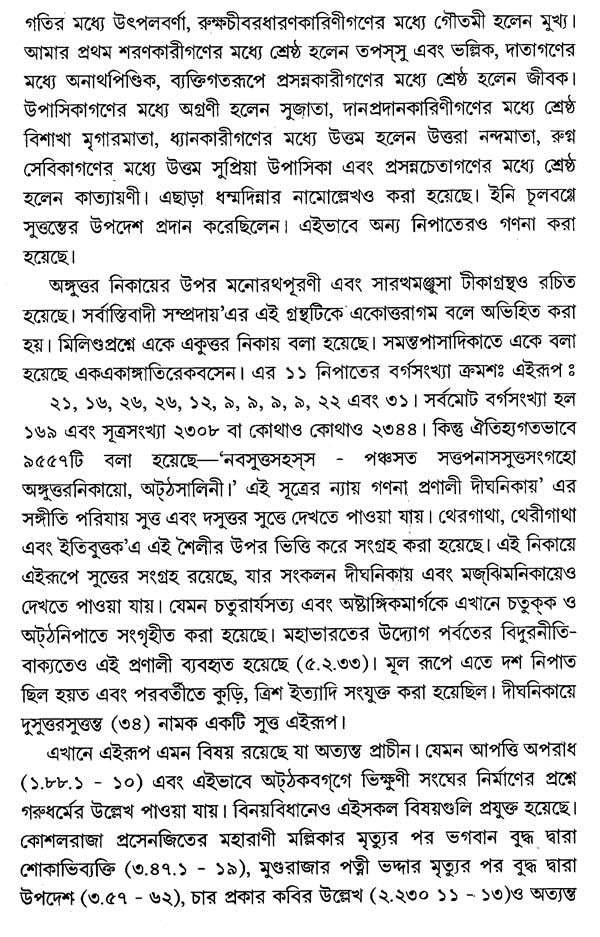 Anguttara Nikaya in Bengali (Part-I)
