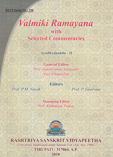 Valmiki Ramayana Ayodhyakanda Volume II With Sanskrit Text Roman Transliteration Word to Word Meaning and English Translation - Retail Maharaj
