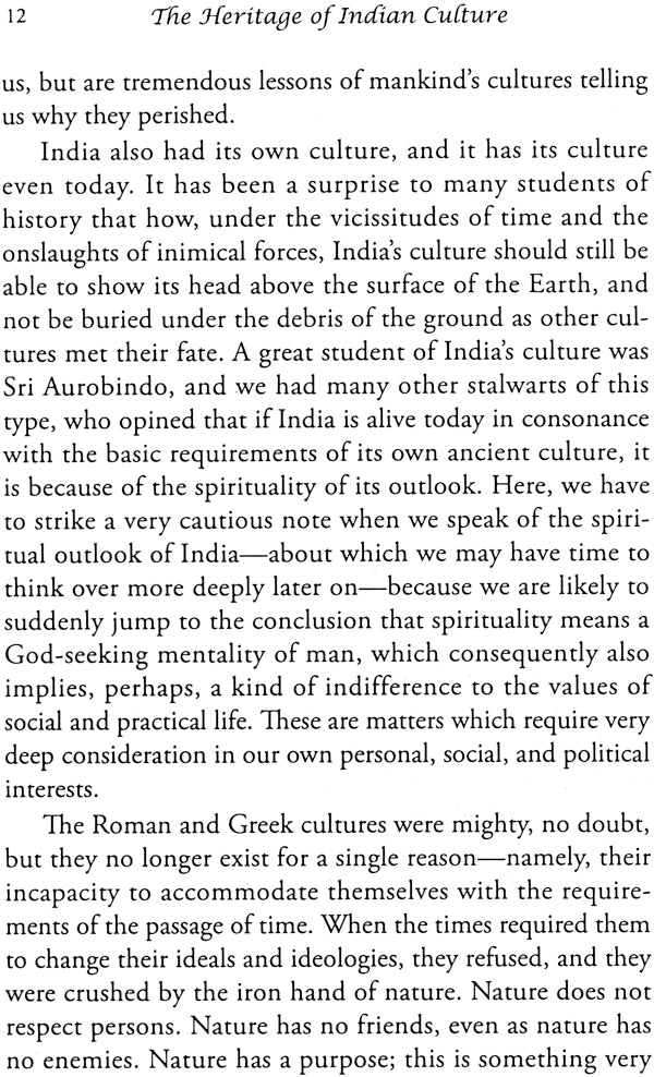 The Heritage of Indian Culture - Retail Maharaj