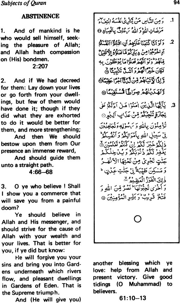 Subjects of Qur’an - Retail Maharaj