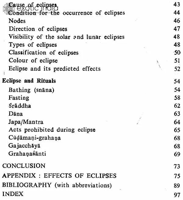 Eclipses in Hindu Life and Thought
