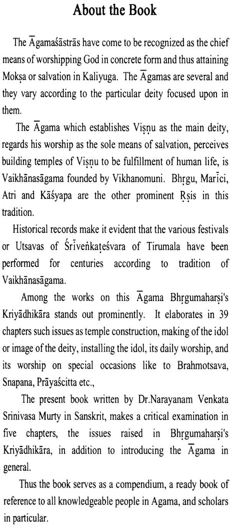 A Study of Kriya Adhikar of Bhrigu - Retail Maharaj