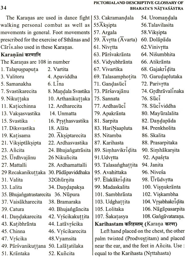 Pictorial & Descriptive Glossary of Bharata’s Natyasastra (A Student's Companion) - Retail Maharaj