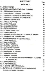 A Study of Sri Venkatacala Mahatmyam with Special Reference to Varaha and Bhavisyottara Puranas - Retail Maharaj