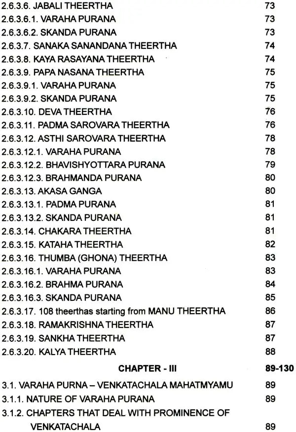 A Study of Sri Venkatacala Mahatmyam with Special Reference to Varaha and Bhavisyottara Puranas - Retail Maharaj