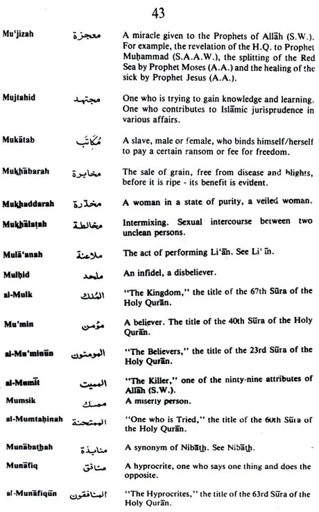 A Concise Dictionary of Islamic Terms - Retail Maharaj
