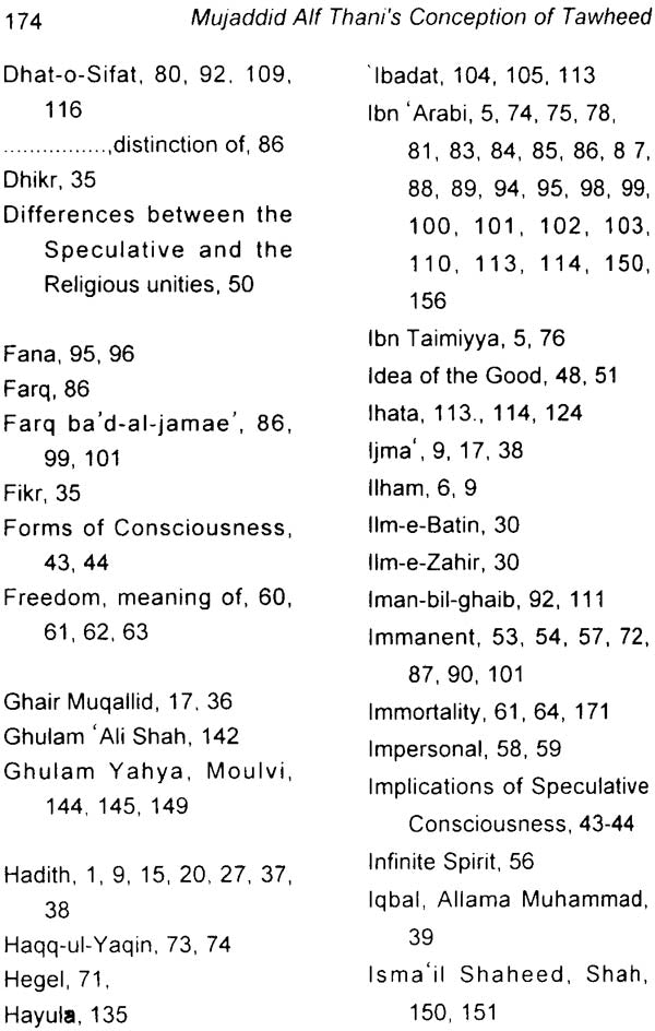 Conception of Tawheed - Mujaddid Alf Thani Sirhindi's By Burhan Ahmad Faruqi - Retail Maharaj