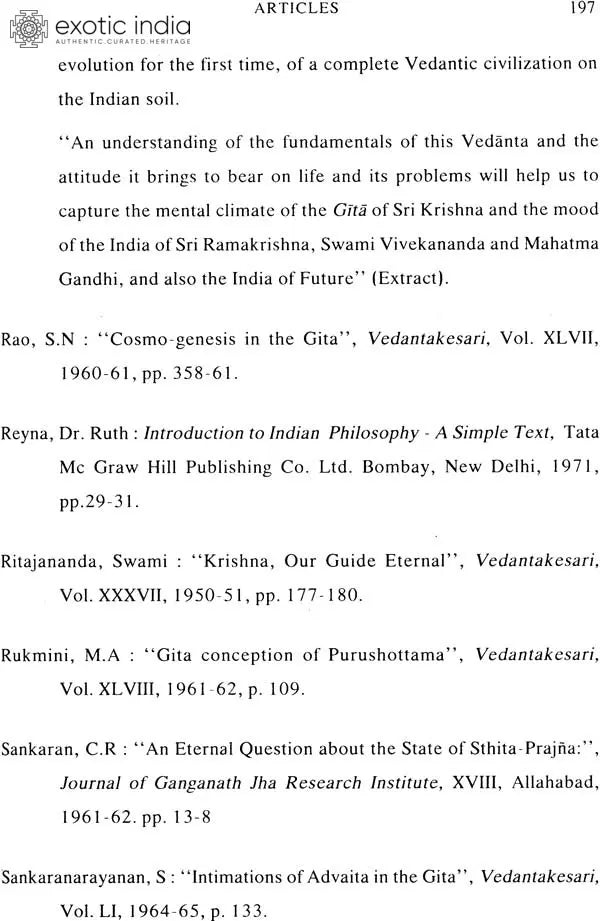 Bhagavadgita Bibliography (Set of 2 Volumes)