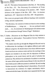 Bhagavadgita Bibliography (Set of 2 Volumes)