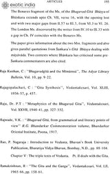 Bhagavadgita Bibliography (Set of 2 Volumes)