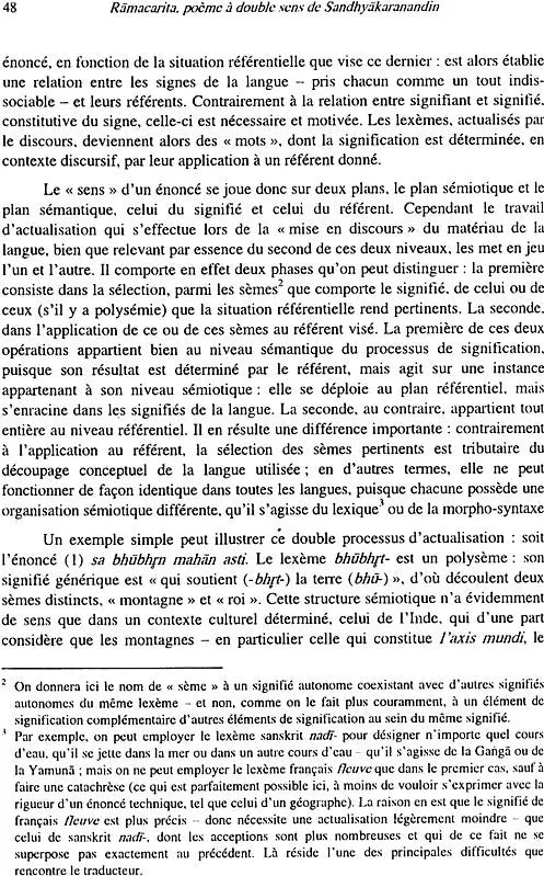 La Geste De Rama: Poème à Double Sens de Sandhyakaranandin - Retail Maharaj