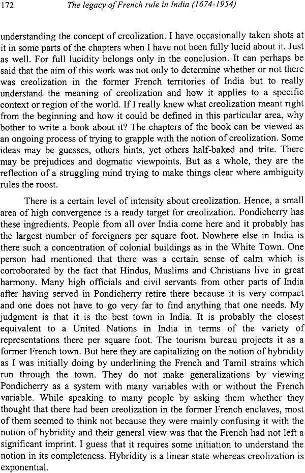 The Legacy of French Rule in India (1674–1954): An Investigation of a Process of Creolization - Retail Maharaj
