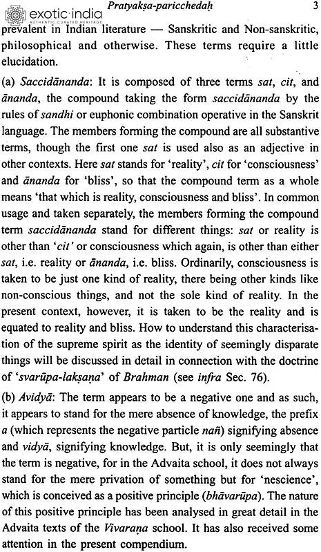 Vedantaparibhasa of Dharmaraja Adhvarindra (Part I)
