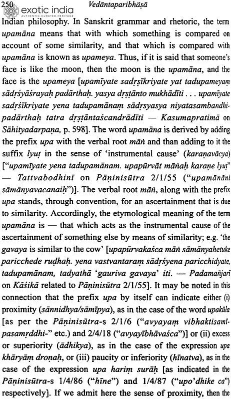 Vedantaparibhasa of Dharmaraja Adhvarindra (Part I)