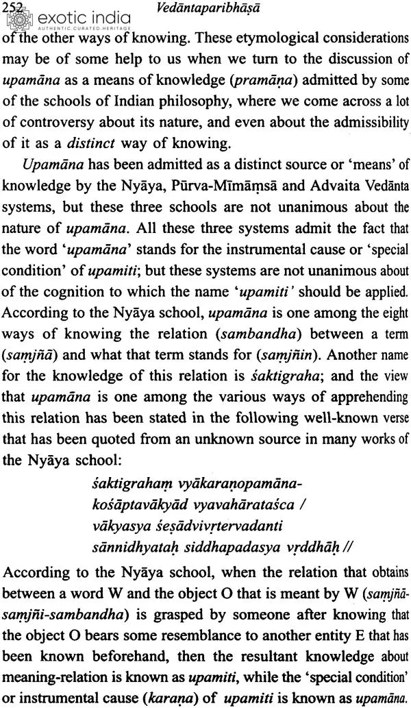 Vedantaparibhasa of Dharmaraja Adhvarindra (Part I)