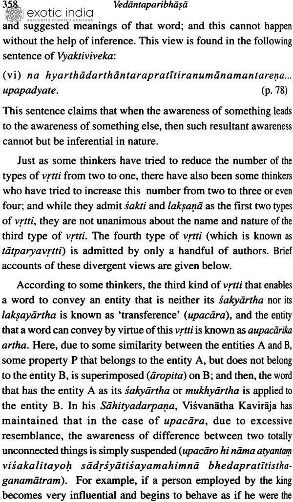 Vedantaparibhasa of Dharmaraja Adhvarindra (Part I)