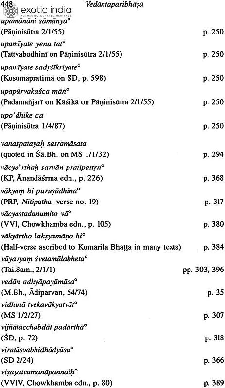 Vedantaparibhasa of Dharmaraja Adhvarindra (Part I)
