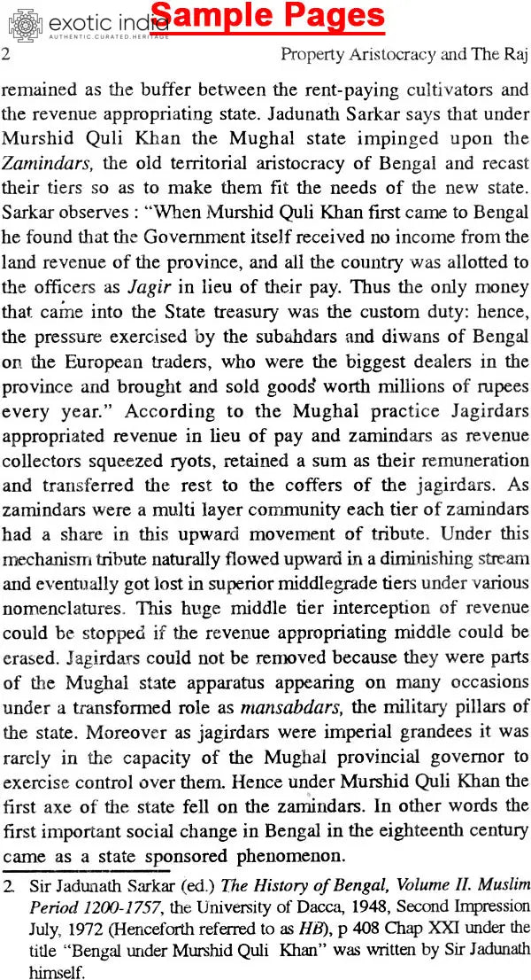 Property Aristocracy and The Raj