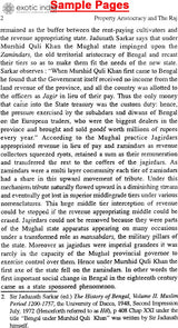 Property Aristocracy and The Raj