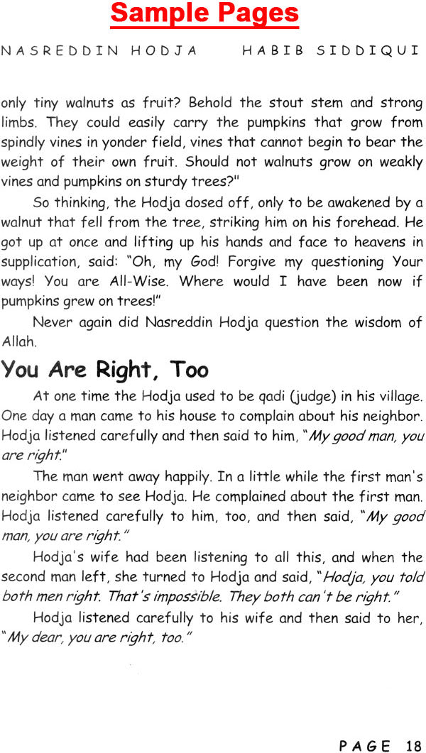 Anecdotes of Molla Nasreddin Hodja (For Children of All Ages) - Retail Maharaj