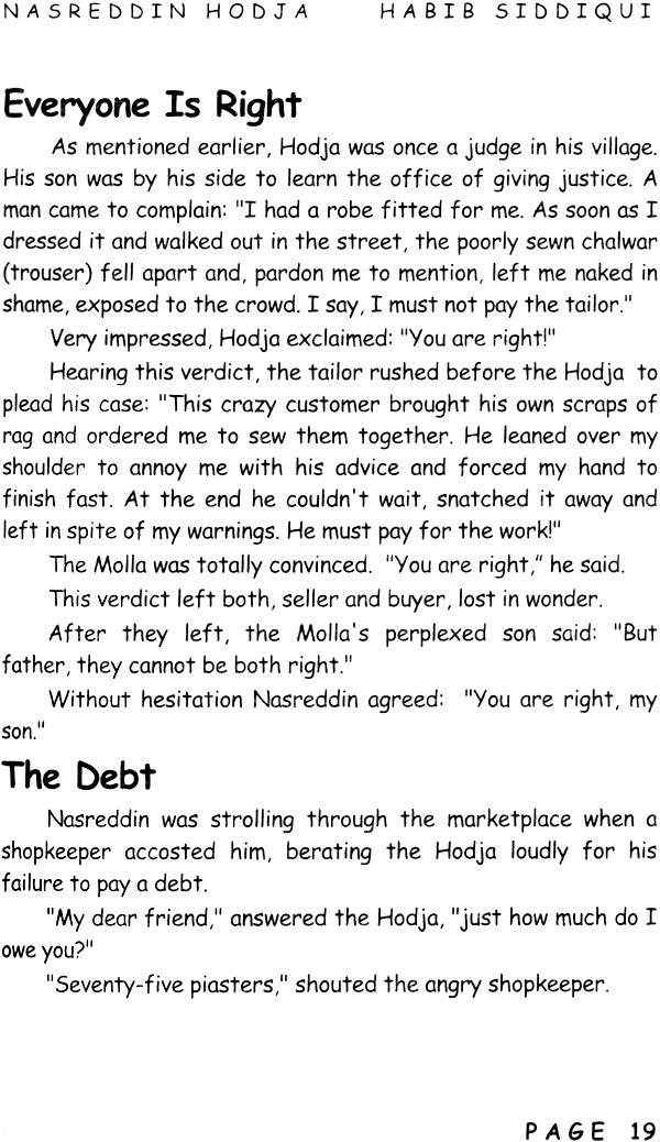 Anecdotes of Molla Nasreddin Hodja (For Children of All Ages) - Retail Maharaj