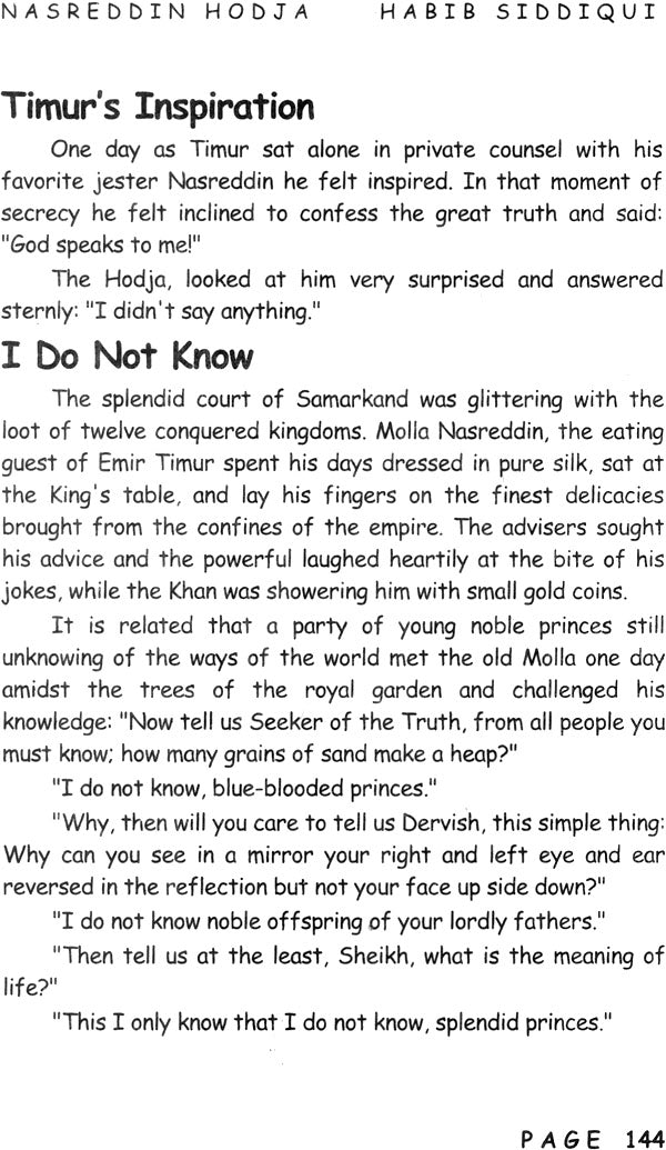 Anecdotes of Molla Nasreddin Hodja (For Children of All Ages) - Retail Maharaj