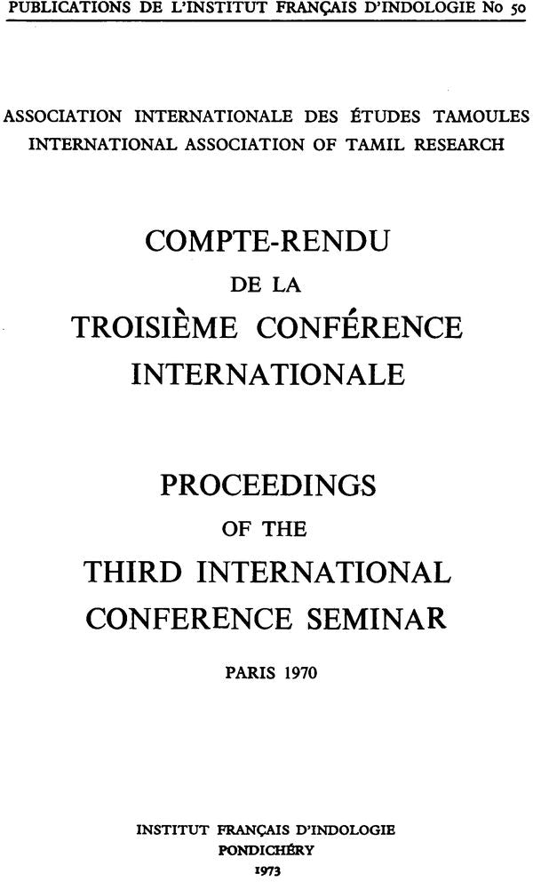 Compte-Rendu De La Troisieme Conference Internationale - Retail Maharaj