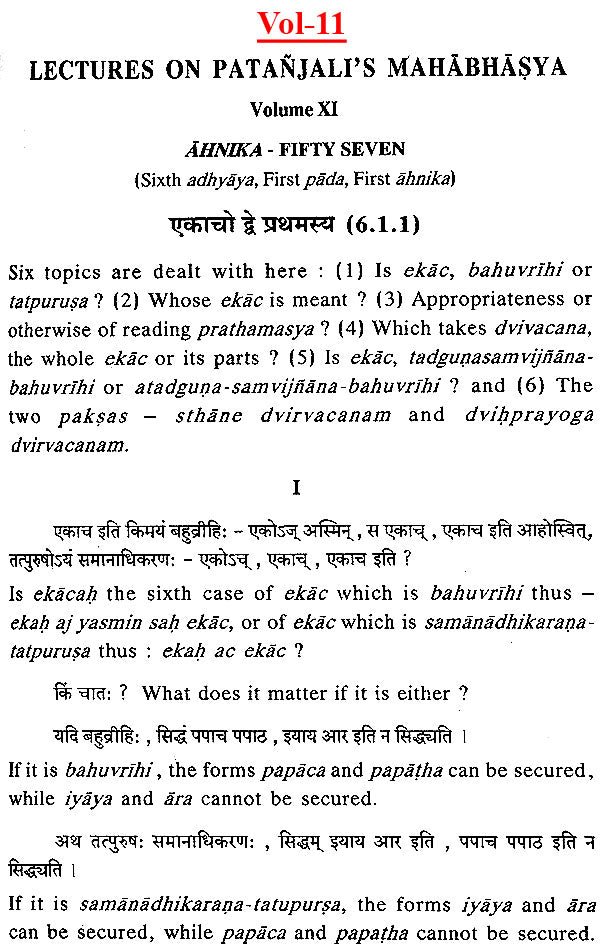 Lectures on Patanjali's Mahabhasya (Set of 14 Volumes)