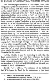 History of Grammatical Theories in Tamil