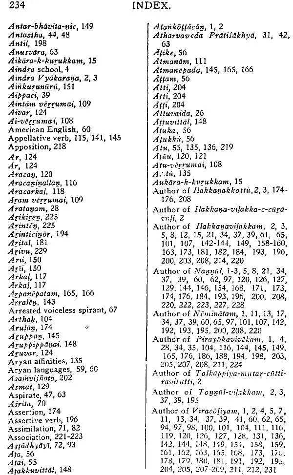History of Grammatical Theories in Tamil