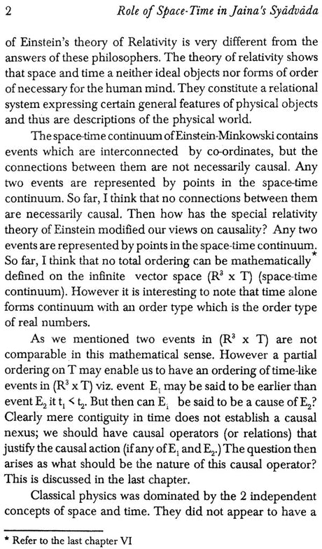 Role of Space-Time in Jaina's Syadavada and Quantum Theory - Retail Maharaj