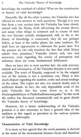 The Vaisesika Theory of Knowledge