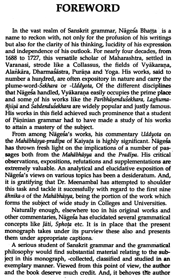 Nagesha and the Mahabhashya - Retail Maharaj