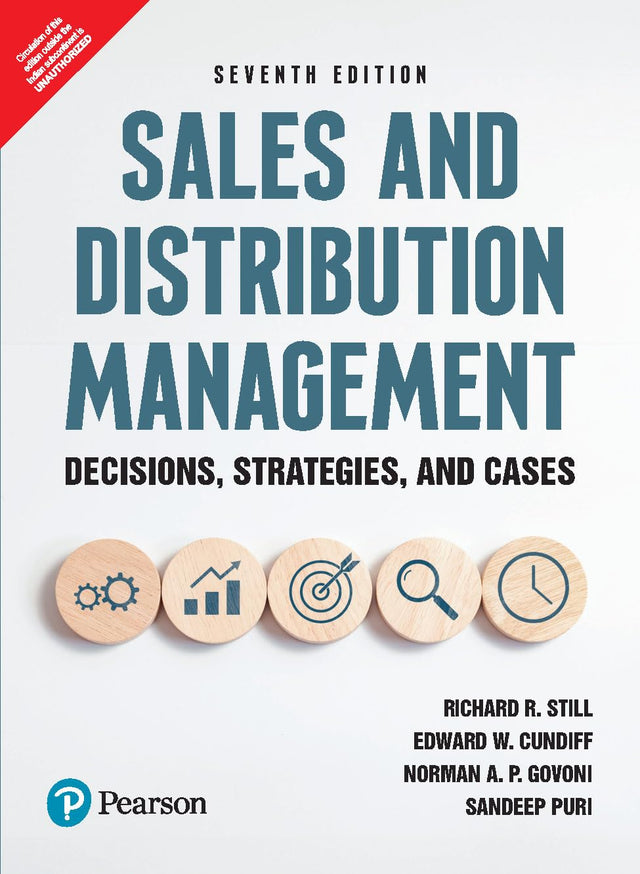 Sales and Distribution Management: Decisions, Strategies, and Cases. 7th Edition by Pearson | Post-pandemic sales and distribution management | New Case studies - Tech Always Corporation, Ramta Enterprises, Shamita Tobacco Company, Sayantini Cosmetics, Sa - Retail Maharaj