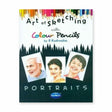 Navneet Art of Sketching with Colour Pencils Portrait Drawing Book for Children - Retail Maharaj