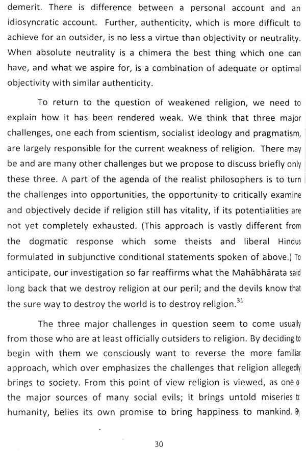Religion - A Discourse in Realist Philosophy