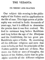 The Vedanta- Its Theory & Practice