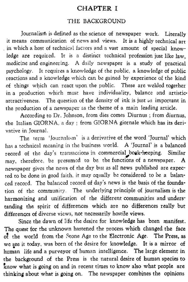 Romance of India Journalism (An Old and Rare Book)
