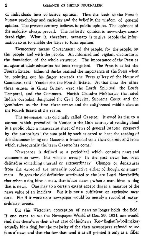 Romance of India Journalism (An Old and Rare Book)