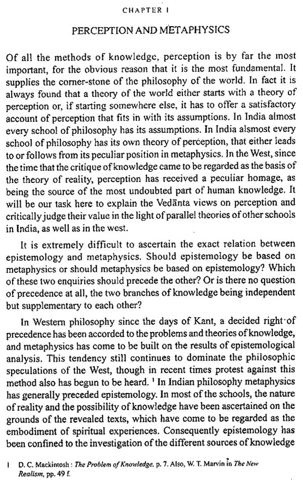 The Six Ways of Knowing (A Critical Study of the Advaita Theory of Knowledge)